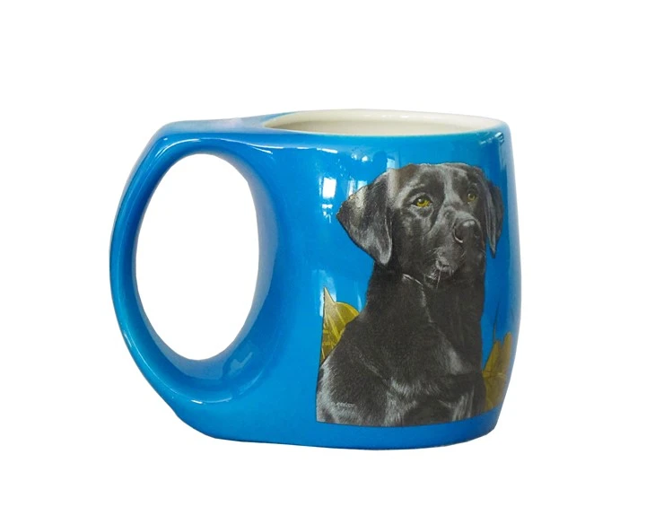 Curved Belly With Handle Ceramic Mug high quality