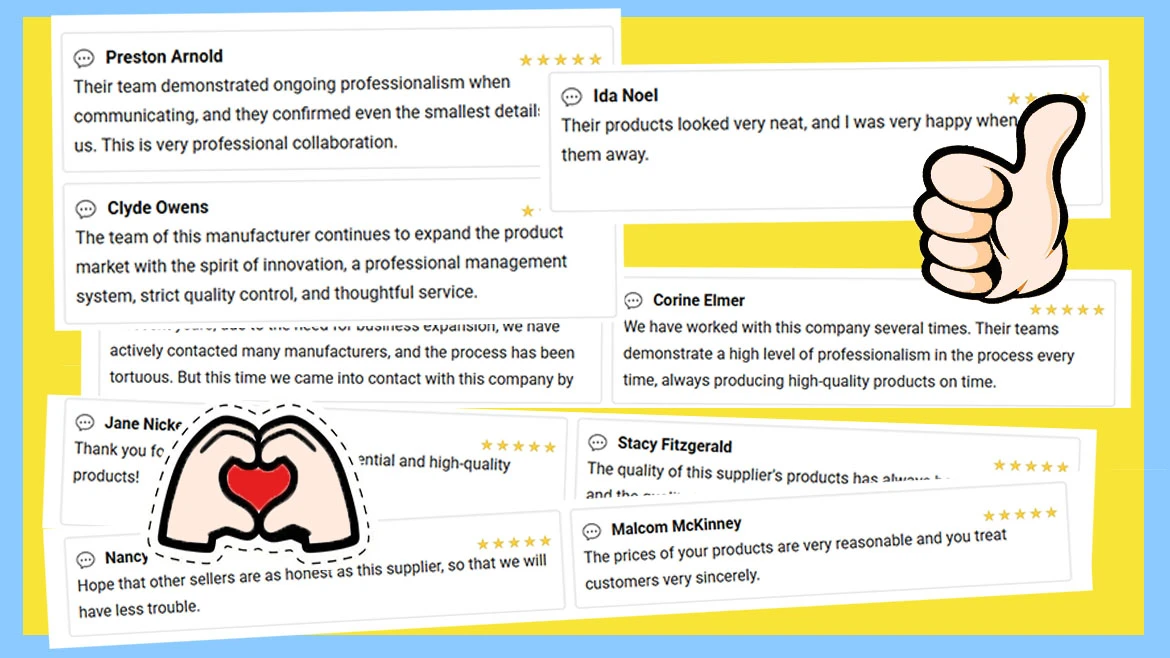 Customer feedback on us 3 Customer feedback on us 3